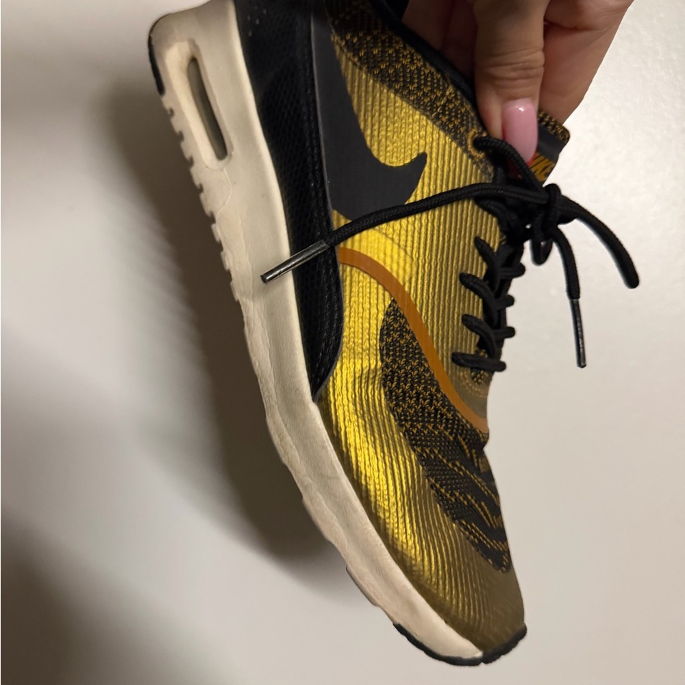 Nike Air Max Black and Gold Sneakers